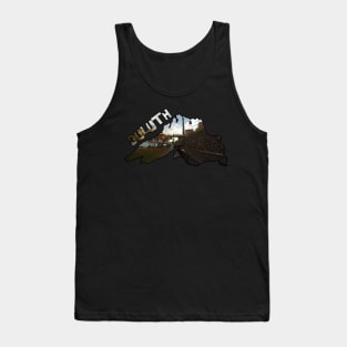 Lake Superior Outline (Duluth's Lakewalk in Fall) Tank Top